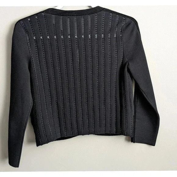 Diane Von Furstenberg Textured Crop Evening  Cardigan - Picture 8 of 8